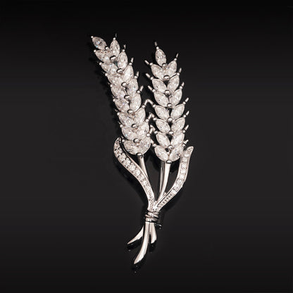 Broche Clara (Moissanita y Plata 925)