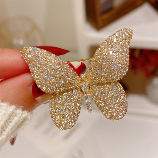 Butterfly Brooch (Zircons)