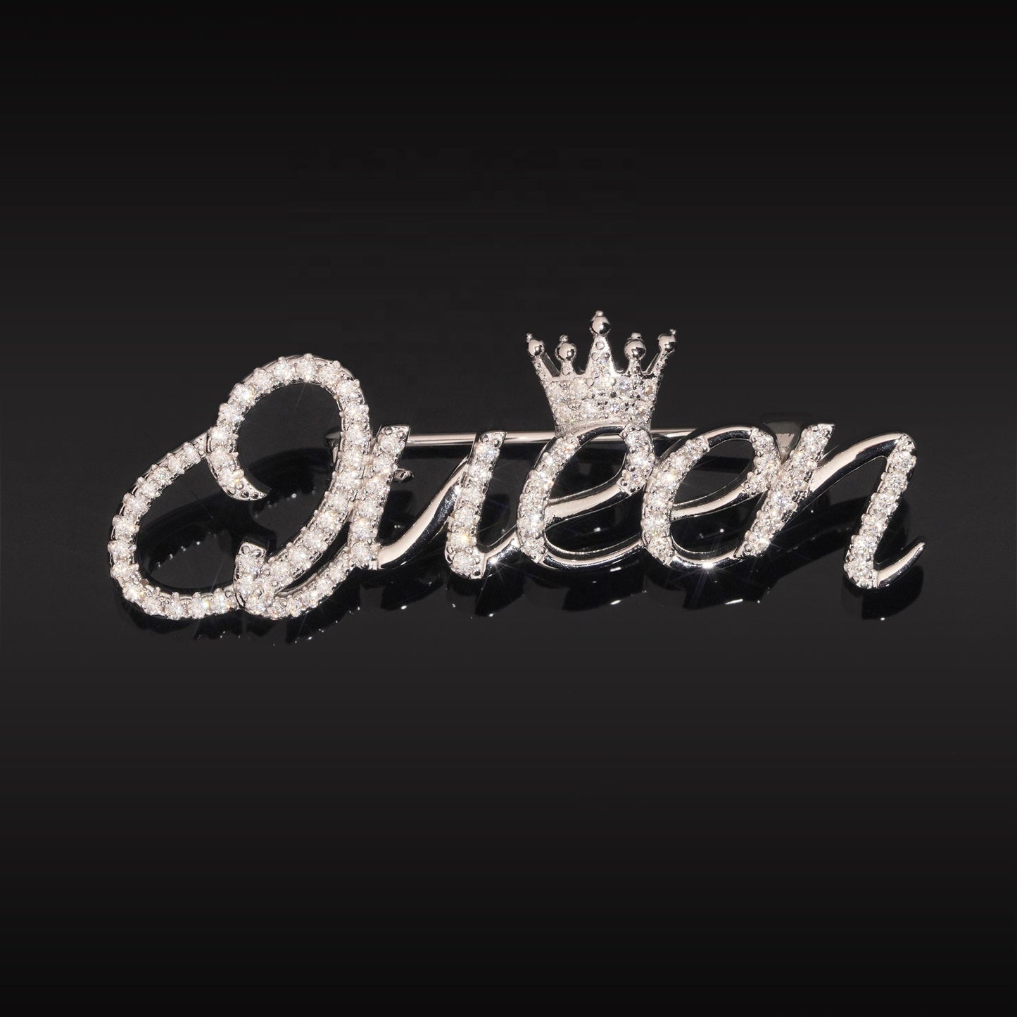 Queen Brooch (Moissanite & 925 Silver)