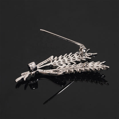 Broche Clara (Moissanita y Plata 925)