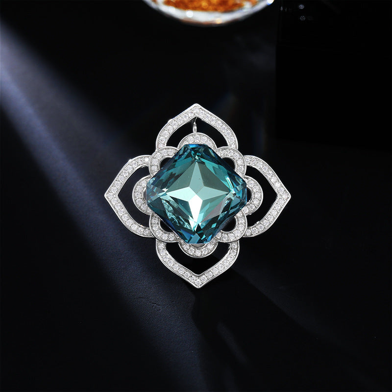 Zaffira Brooch (Blue Crystal)