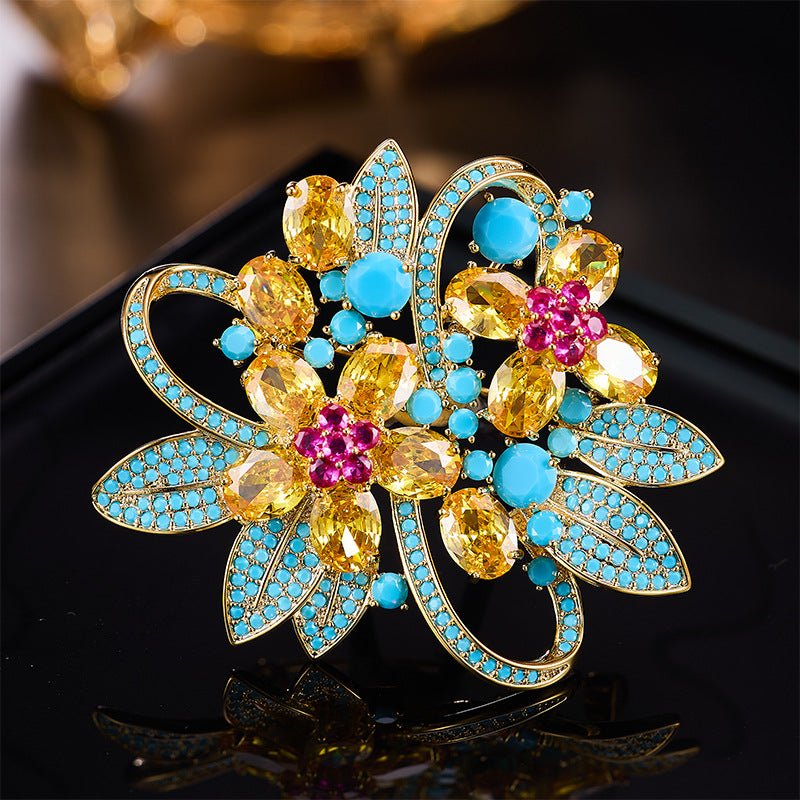 Fiorella Brooch (Brilliant Zircon)