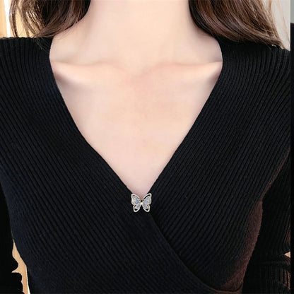 Farfallina Brooch (Blue Crystal)