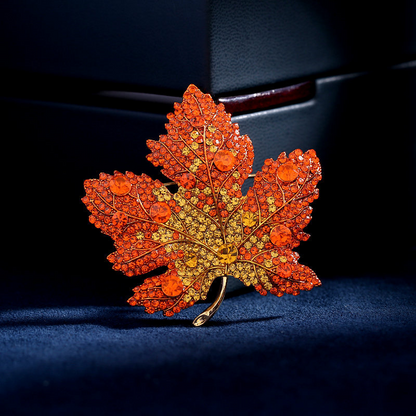 Foglia Brooch (Crystals)