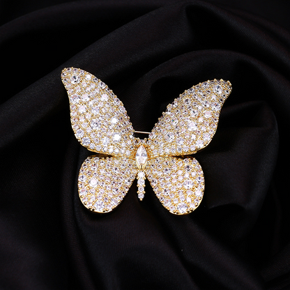 Butterfly Brooch (Zircons)