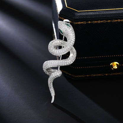 Serpente Brooch (Brilliant Zircons)