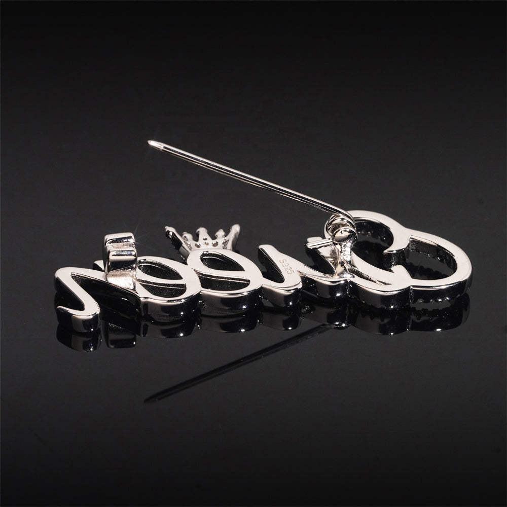 Queen Brooch (Moissanite & 925 Silver)