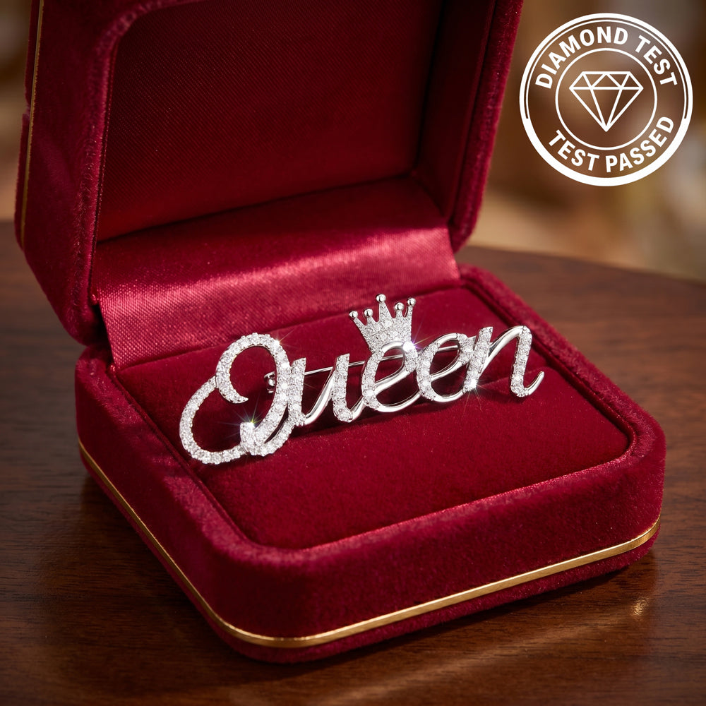 Queen Brooch (Moissanite & 925 Silver)