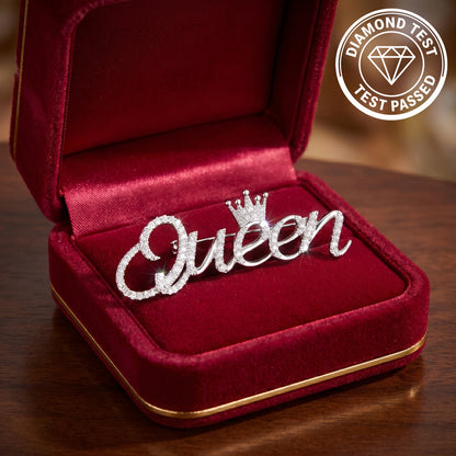 Queen Brooch (Moissanite & 925 Silver)