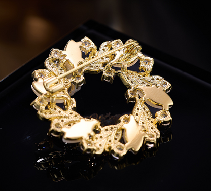 Caesar Brooch (Brilliant Zircons)