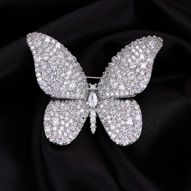 Butterfly Brooch (Zircons)